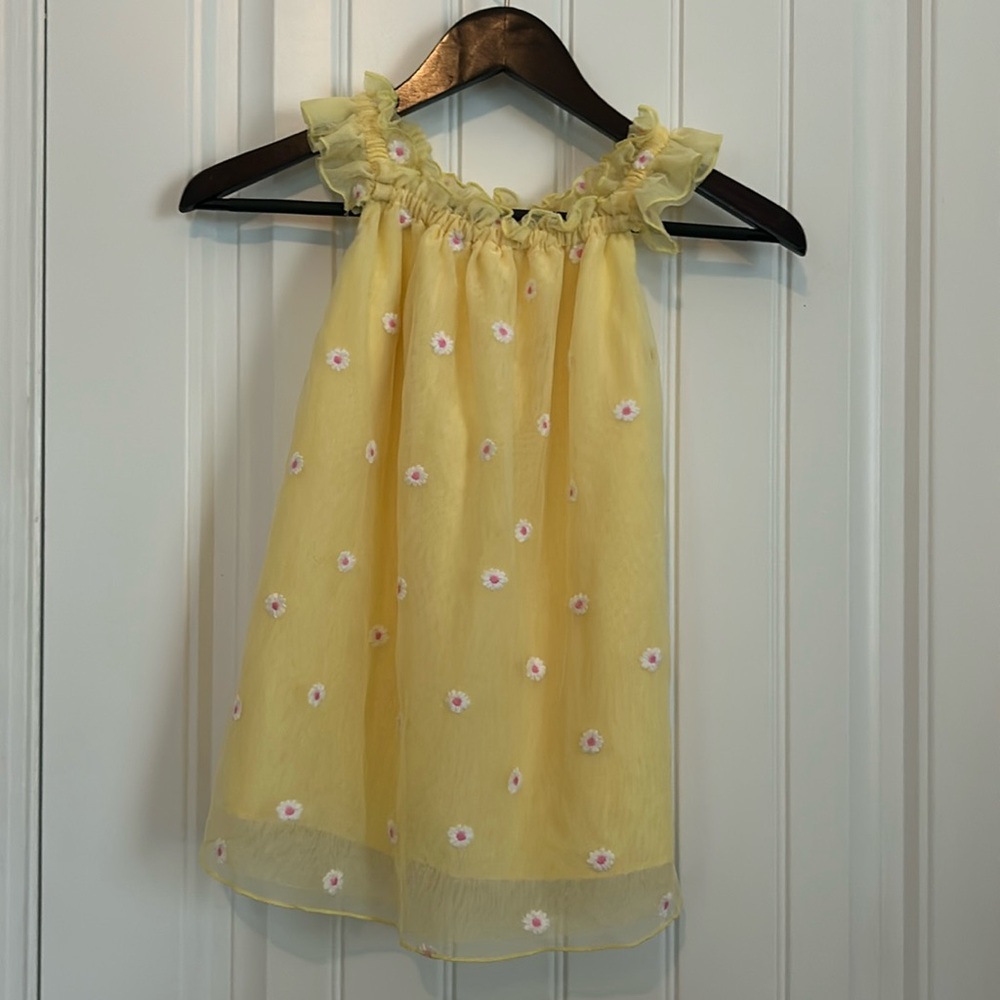 Cat and Jack tulle spring daisy toddler dress 4t